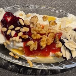 Bananas, yogurt and fruit, healthy breakfast, easy breakfast